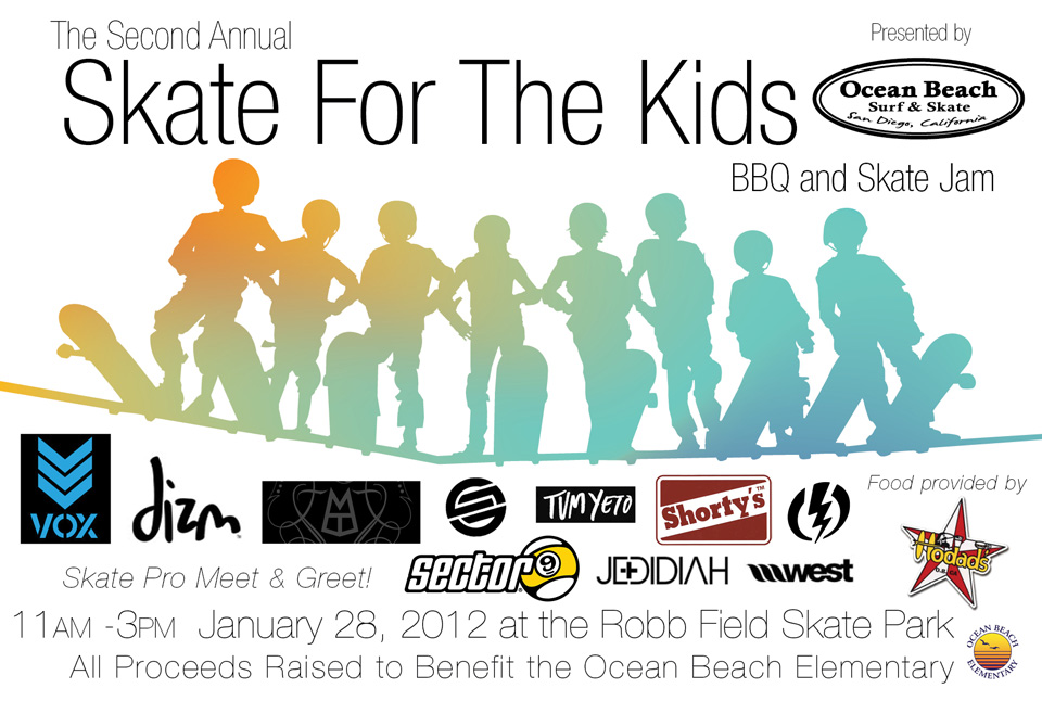 Ocean Beach "Skate For the Kids" Charity Event - Sponsored by Hodad's