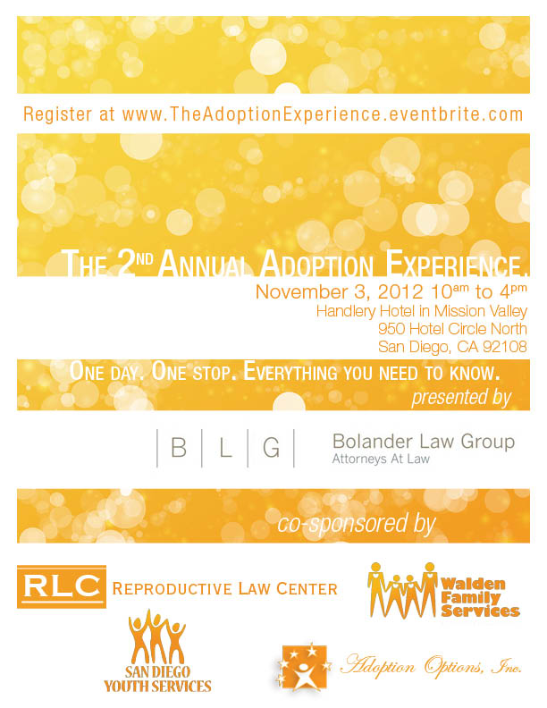 The Second Annual Adoption Experience Event Bolander Law Group - 2012